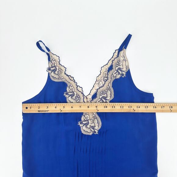 VTG Y2K Express Womens Silk Slip Dress XS Lace Coquette Whimsy Fairy Romantic - Picture 11 of 12